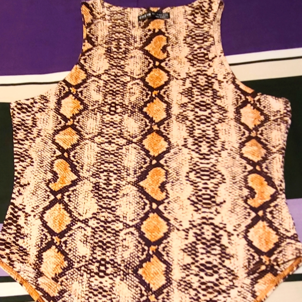 Snake Print Bodysuit
